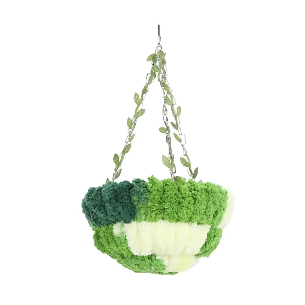 Green & cream coral fleece parrot hammock bed bedroom pet nest