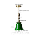 DecorBites™ Cream Glass LED Pendant Brass Hanging Lamp for Kitchen Restaurant Living Room