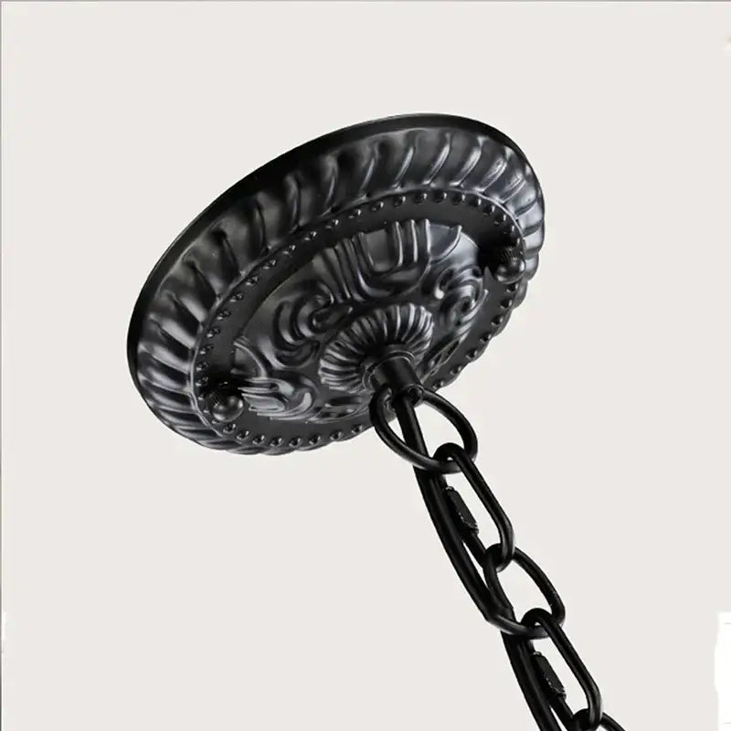 Decorbites crystal black chandelier for dining room candle style light