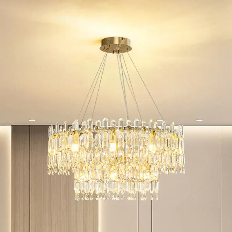 Postmodern gold decorbites crystal ceiling chandelier living room