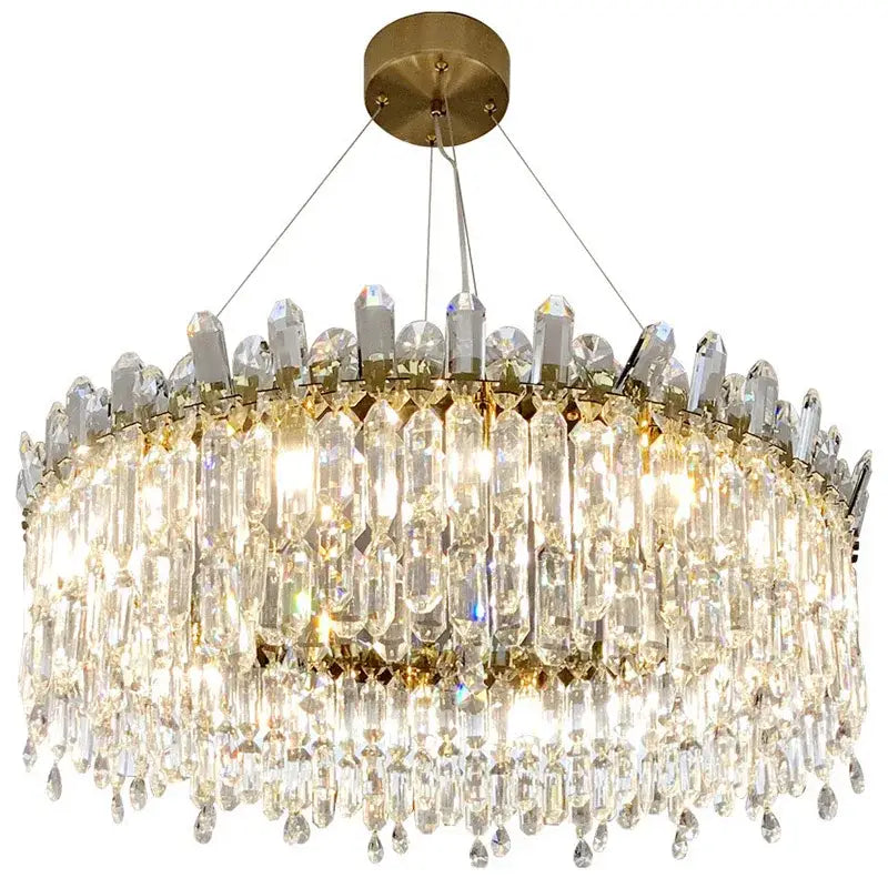 Postmodern gold decorbites crystal ceiling chandelier living room