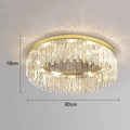Modern chrome crystal ceiling lamp for living room luxury led lighting