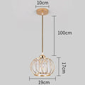 Modern gold crystal ceiling lamp for hallway and aisle decor