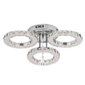 Modern gold decorbites crystal chandelier 3 ring living room light