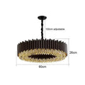 Modern black & gold decorbites crystal chandelier living room pendant light
