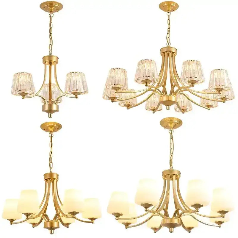 Modern gold decorbites crystal chandelier for living room dining space