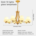Modern gold decorbites crystal chandelier for living room dining space