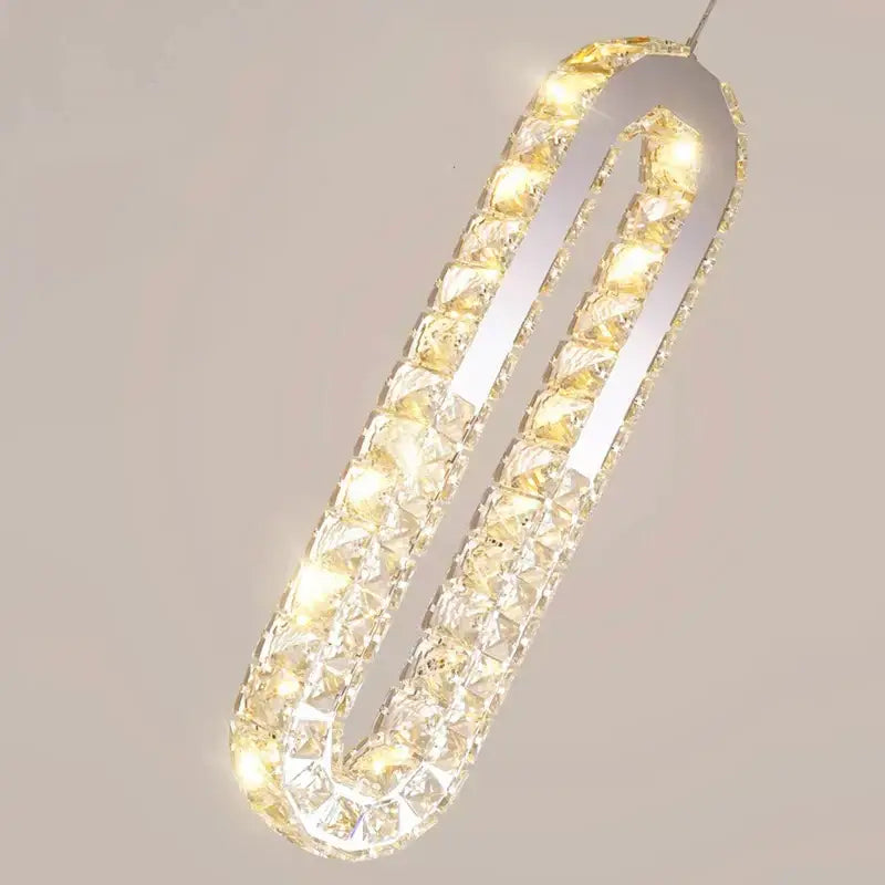 Modern gold crystal chandelier dining room pendant lights