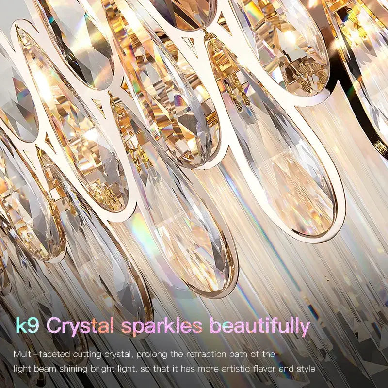 Post-modern luxury decorbites crystal chandelier for staircase