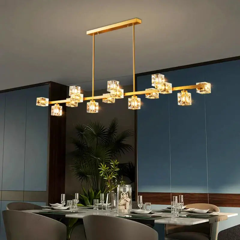 Modern gold decorbites crystal chandelier for dining room