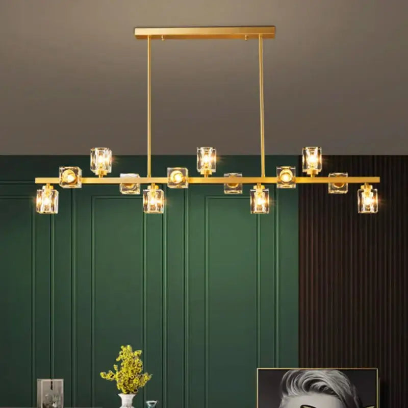 Modern gold decorbites crystal chandelier for dining room