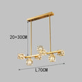 Modern gold decorbites crystal chandelier for dining room