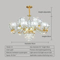 Elegant gold decorbites crystal chandelier for living room