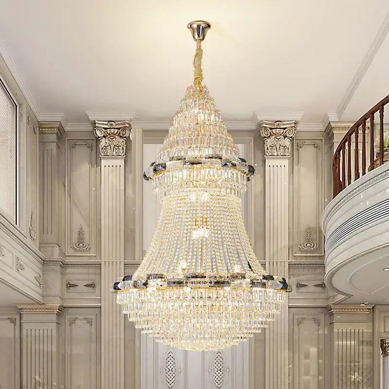European gold decorbites crystal chandelier for living room luxury