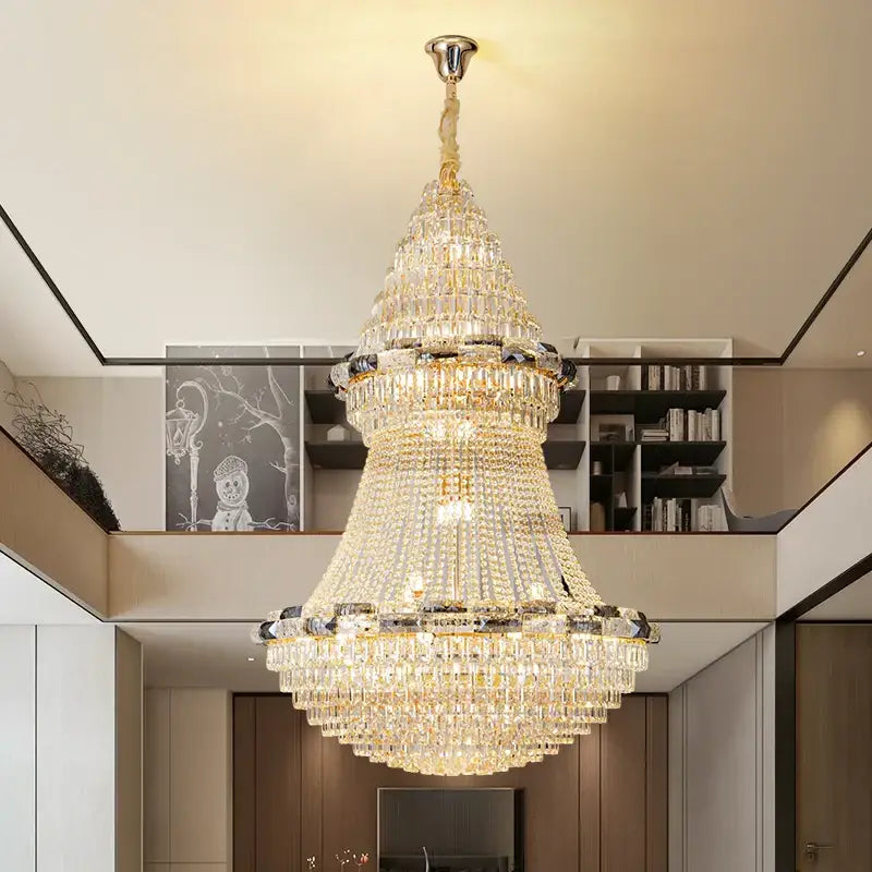 European gold decorbites crystal chandelier for living room luxury