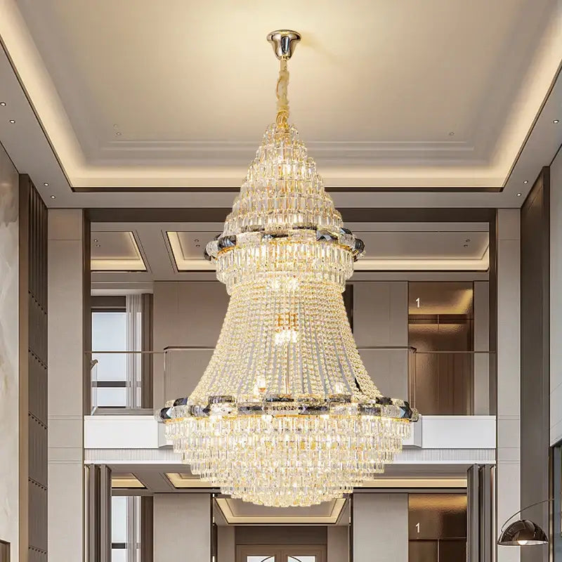 European gold decorbites crystal chandelier for living room luxury