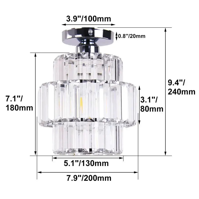 Modern chrome decorbites crystal chandelier living room ceiling light