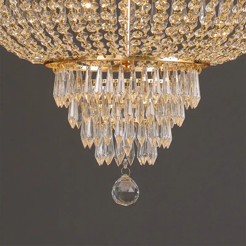 Ornate silver multi tier decorbites crystal chandelier living room