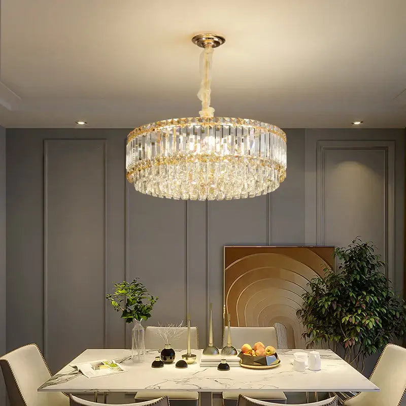 Modern gold decorbites crystal chandelier for living room