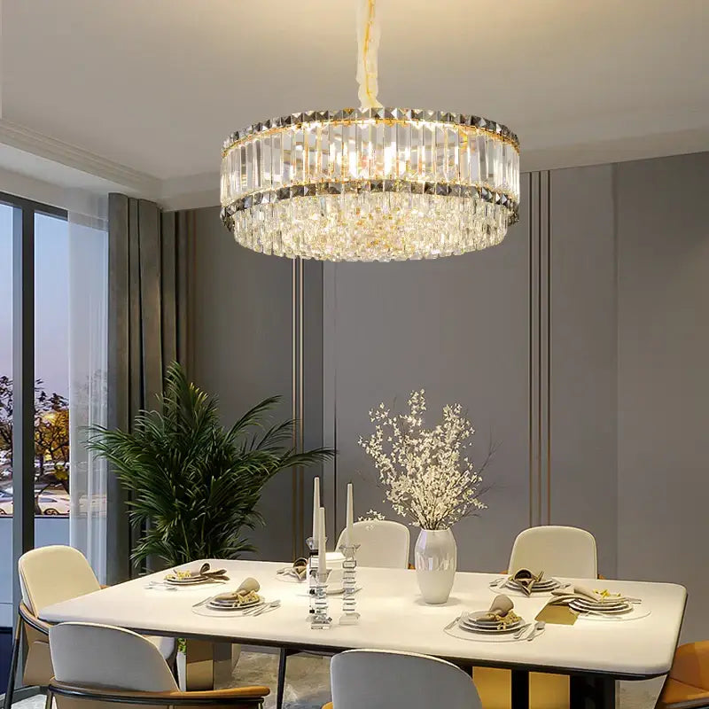 Modern gold decorbites crystal chandelier for living room