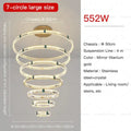 Modern spiral gold decorbites crystal chandelier for dining room