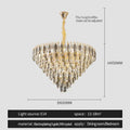 Heart shaped gold decorbites crystal chandelier for living room