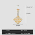 Modern gold and iridescent blue decorbites crystal chandelier living room