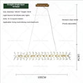 Elegant gold decorbites crystal chandelier for dining room