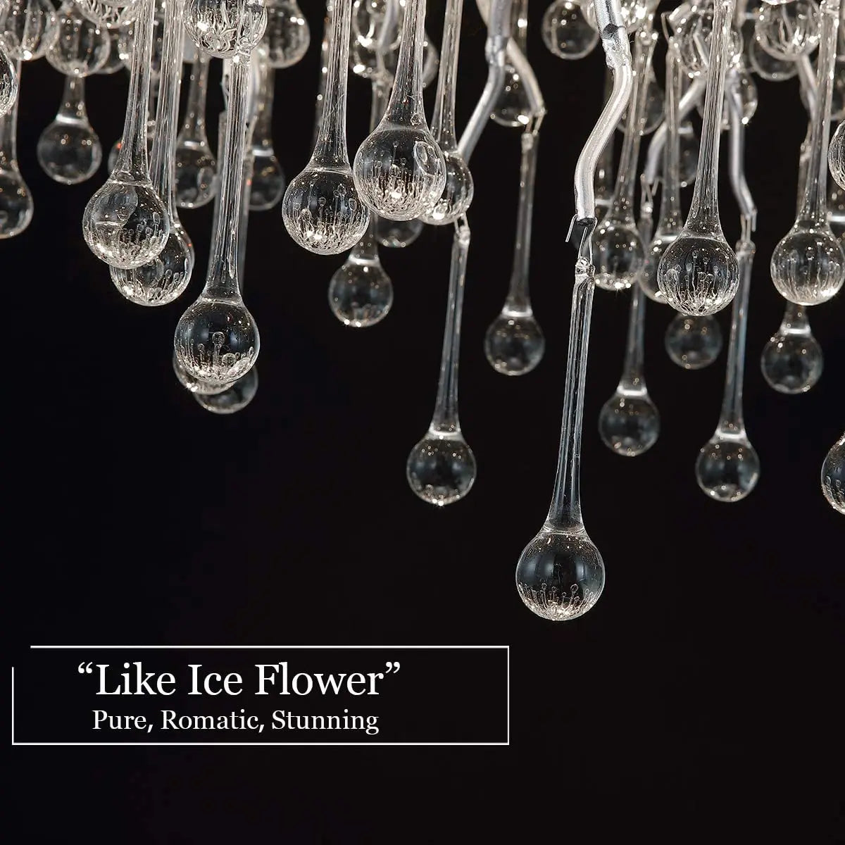 Modern branching crystal chandelier for living room aluminum lamp