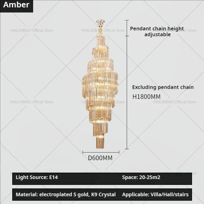 Modern gold decorbites crystal chandelier for villa living room