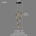 Modern gold decorbites crystal chandelier for stairwell and living room