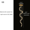 Modern gold decorbites crystal chandelier foyer pendant light