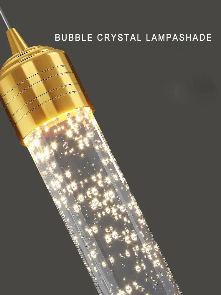 Modern gold decorbites crystal chandelier foyer pendant light