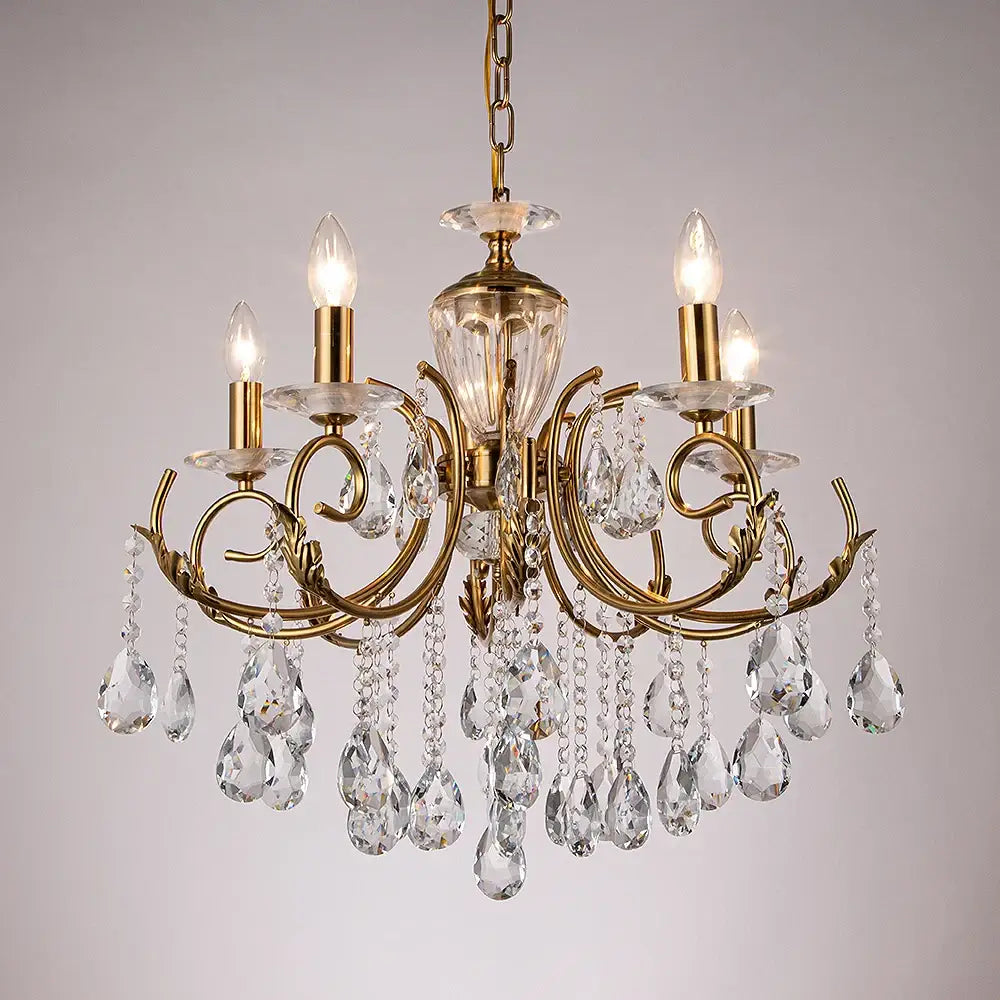 Luxury gold decorbites crystal chandelier for dining room lighting