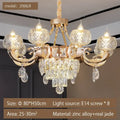 European gold decorbites crystal chandelier living room light
