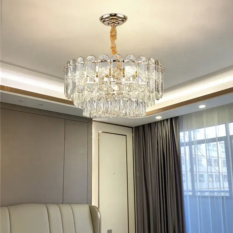 Modern luxury gold decorbites crystal chandelier dining room light
