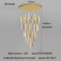 Modern golden decorbites crystal chandelier led dining room light