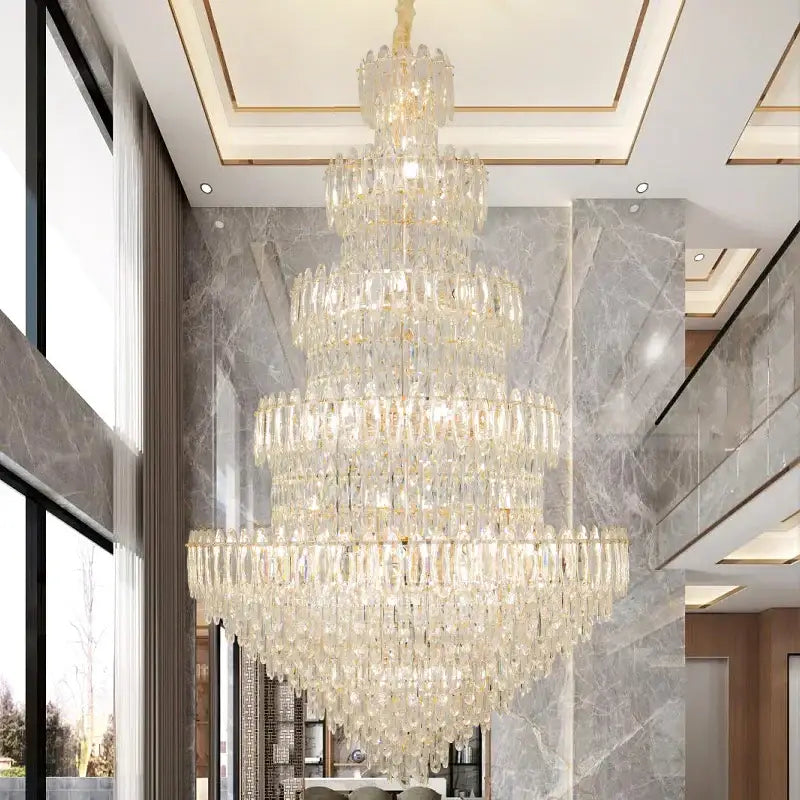 Postmodern golden decorbites crystal chandelier light dining room