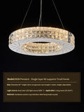 Modern gold double tier decorbites crystal chandelier living room light