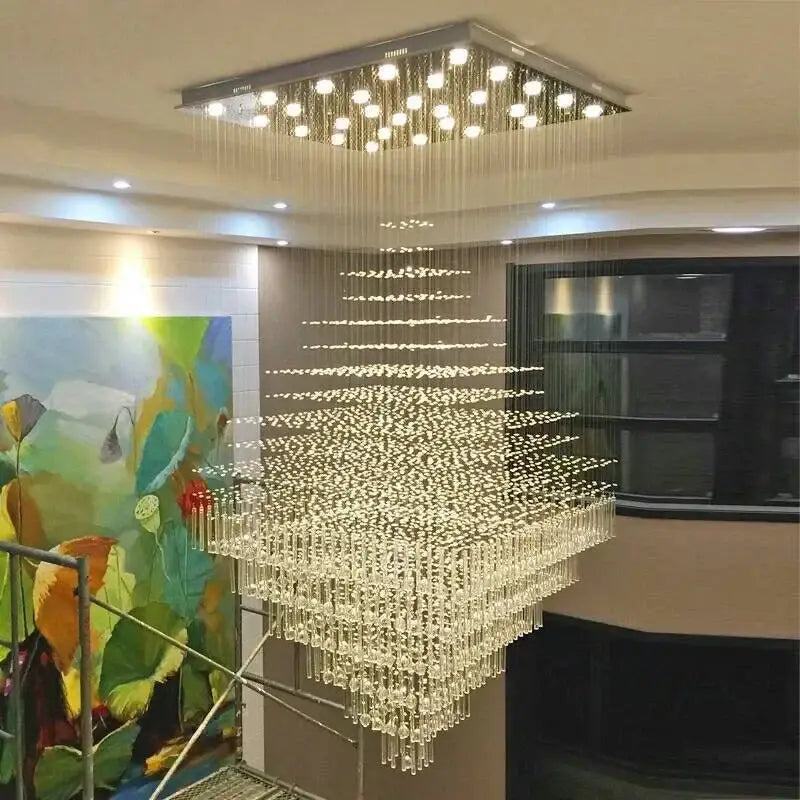 Modern multi tier decorbites crystal chandelier living room light