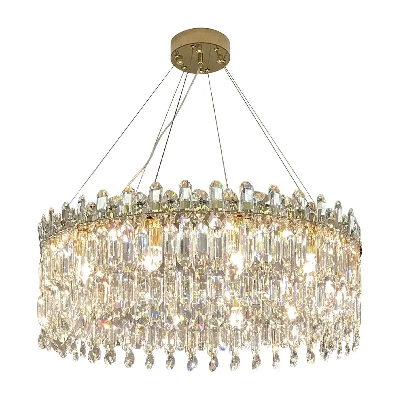 Luxe gold decorbites crystal chandelier living room hanging light
