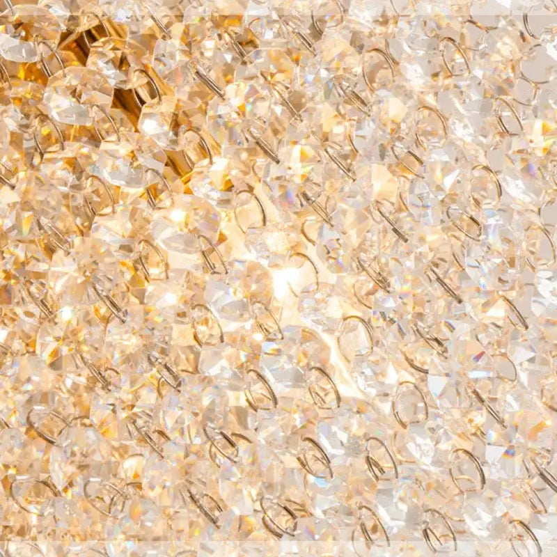 Luxury gold decorbites crystal chandelier for living room square led
