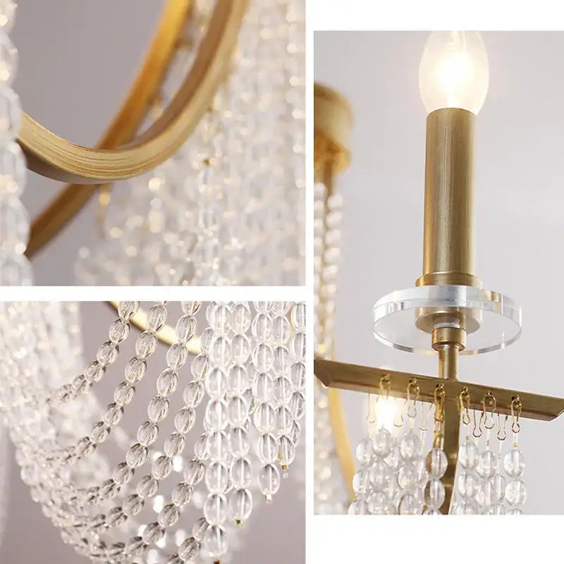 Luxury gold decorbites crystal chandelier for dining room