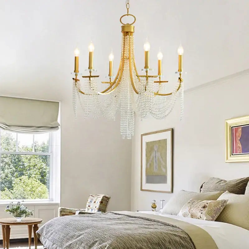 Luxury gold decorbites crystal chandelier for dining room