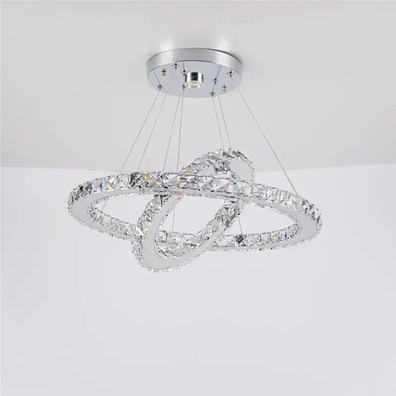 Modern multi ring decorbites crystal chandelier for dining room