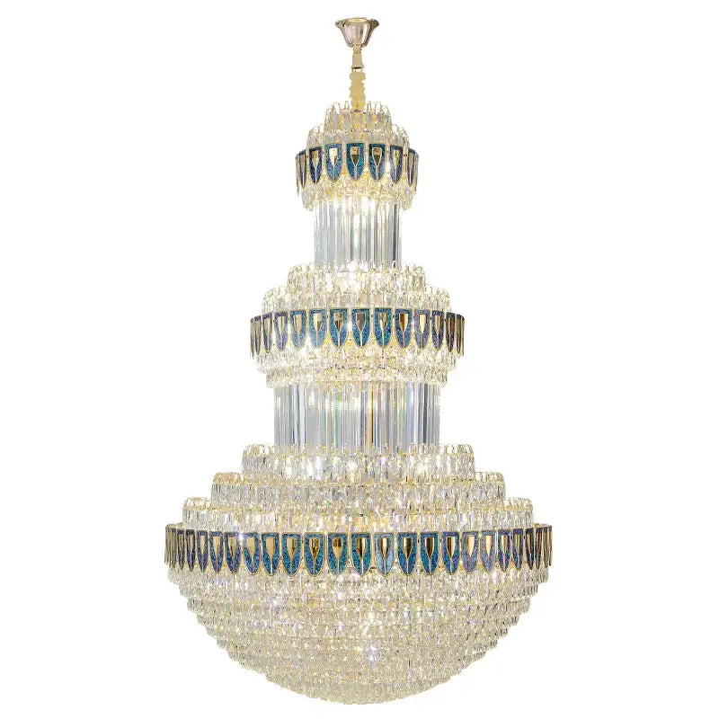 Luxury gold decorbites crystal chandelier for hotel and villa dining room