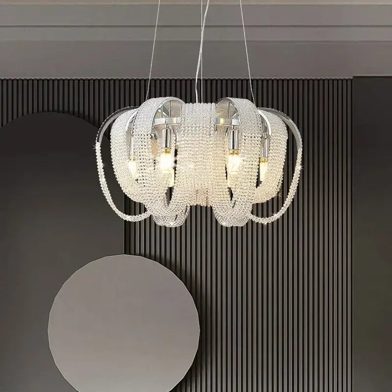 Luxury gold decorbites crystal chandelier living room pendant light