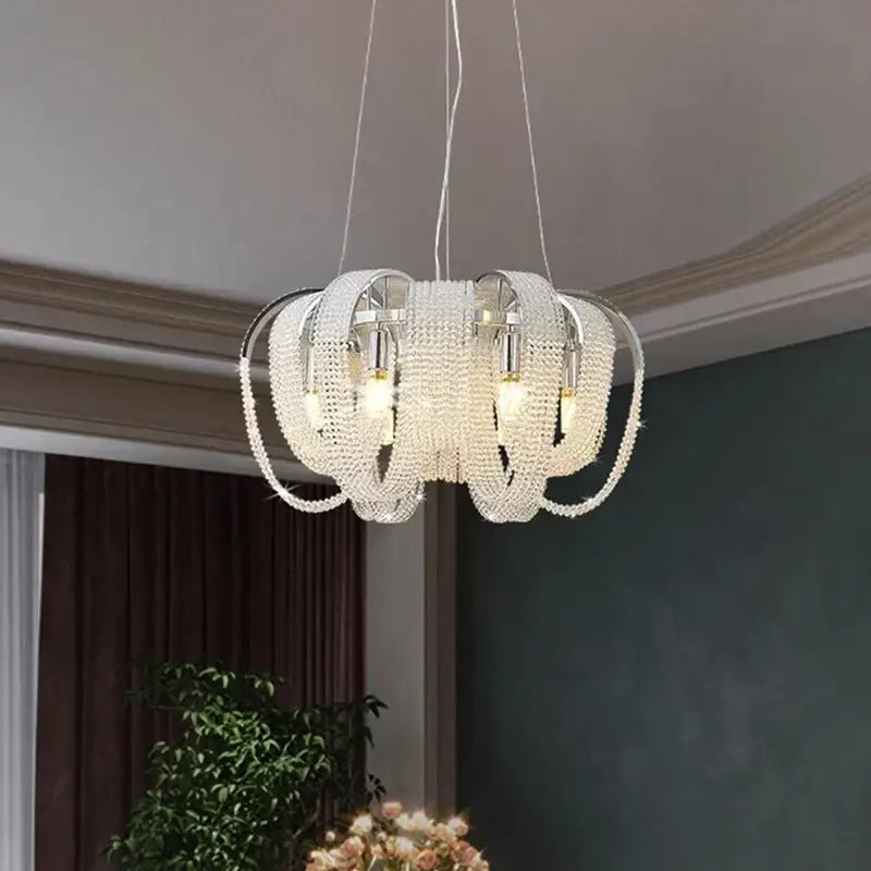 Luxury gold decorbites crystal chandelier living room pendant light