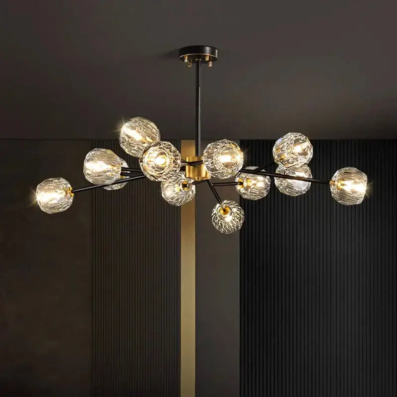Modern decorbites crystal chandelier black dining room ceiling light