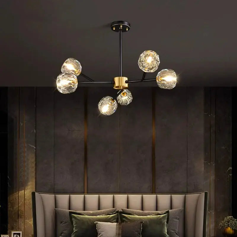 Modern decorbites crystal chandelier black dining room ceiling light